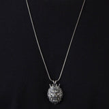 Solid Silver African Lion Necklaces, King Crowned Lion Man Pendant With Chain, Gift For Men, Gift For Fathers, Unique Gift For Father's Day