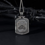 Silver Bear Necklace, 925 Silver Animal Jewelry, Nordic Bear Pendants, Bear Man Medallion, Bear Claw Necklace, Unique Gift For Father's Day