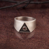 Freemason Ring, 925 Silver Master Masonic Rings, Freemasonry Ring, Knights Templar Rings, Illuminati Eye Ring, Unique Gift For Father's Day