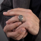 925 Sterling Silver Saint George Ring for Men