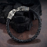 Silver Eagle Bracelet, Eagle Head Bracelet, American Eagle Bracelet, Mens Leather Bracelets, Gift For Fathers, Unique Gift For Father's Day