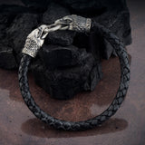 Silver Eagle Bracelet, Eagle Head Bracelet, American Eagle Bracelet, Mens Leather Bracelets, Gift For Fathers, Unique Gift For Father's Day