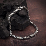 Silver Byzantine Chain, Handmade Engraved Chain Bracelets, Unique Bracelets Gift For Men, Gift For Boyfriends, Unique Gift For Father's Day