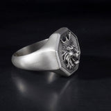 Handmade Silver Lion Statement Ring, Signet Lion Ring For Men, Gift For Fathers, Mens Jewelry, Lion Head Ring, Unique Gift For Father's Day