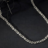 Sterling Silver Gourmet Chain Necklace, Men's Curb Chain Necklace, Best Gift For Fathers, Rope Chain Necklace, Unique Gift For Father's Day