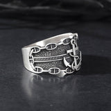 Mariner Ship Man's Anchor Rings, Sterling Silver Anchor Rings, Nautical Rope Men's Ring, Gift For Sailors Man, Unique Gift For Father's Day
