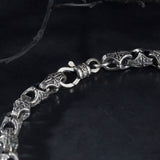 925K Sterling Silver Handmade Men Chain Bracelet