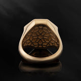 14K Solid Gold Jesus With Sacred Heart Ring, Christian Religious Men's Jewelry, 10K Savior Jesus Christ Rings, Unique Gift For Father's Day