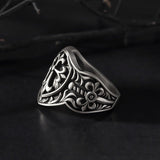 Knights Templar Rings, Silver Cross Ring, Crucifix Ring, Crusader Knight Ring, Religious Jewelry, Sword Rings, Unique Gift For Father's Day