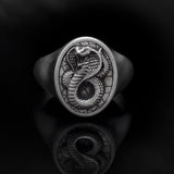 Sterling Silver Cobra Snake Ring, Men's Animal Statement Rings, Snake Rings, Gifts For Men, Gift For Fathers, Unique Gift For Father's Day