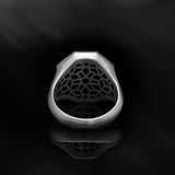 Handmade Silver Lion Statement Ring, Signet Lion Ring For Men, Gift For Fathers, Mens Jewelry, Lion Head Ring, Unique Gift For Father's Day