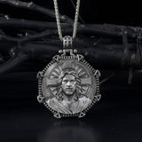 Men’s 925 Sterling Silver Jesus Pendant Necklace