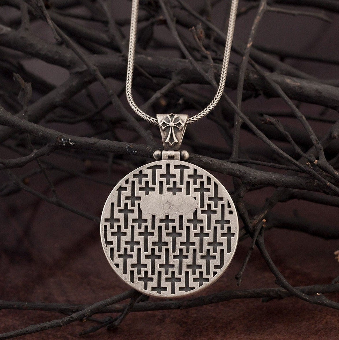 Sterling Silver Jesus Christ Necklace, Cross Necklaces For Men, Crucifix Pendants For Women, Religious Jewelry, Unique Gift For Father's Day