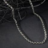 Cross Patterned Link Chain Necklaces, Sterling Silver Chain Necklace For Men, Crucifix Necklace, Men's Jewelry, Unique Gift For Father's Day