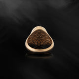 14K Solid Gold Jesus Statement Ring, 10K Gold Jesus Head Ring, Religious Catholic Mens Rings, Gift For Father, Unique Gift For Father's Day