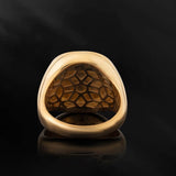 18K Gold Tiger Rings, 14K Gold Signet Animal Rings, 10K Tiger Head Ring, Gifts For Men, Men's Statement Rings, Unique Gift For Father's Day