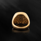 10K Solid Gold Alfa Wolf Head Ring, 14K Wild Wolf Statement Ring, Gift For Men, 18K Men's Animal Signet Rings, Unique Gift For Father's Day