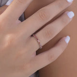 Full Infinity Birthstone Rings