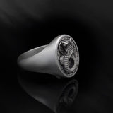 Sterling Silver Cobra Snake Ring, Men's Animal Statement Rings, Snake Rings, Gifts For Men, Gift For Fathers, Unique Gift For Father's Day