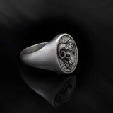 Sterling Silver Ram Rings, Animal Statement Rings For Men, Aries Ram Zodiac Ring For Men, Gift For Boyfriends, Unique Gift For Father's Day