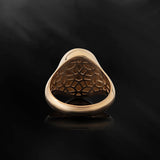 18K Gold Relief Jesus Christ Rings, 14K Gold Savior Crowned Messiah Rings, Religious Christian Men's Jewelry, Unique Gift For Father's Day