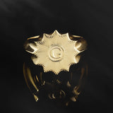 Solid Gold Masonic Star Rings, Religious Jewelry Gift For Mason Men's, 14K Master Mason Bands, Freemason Ring, Unique Gift For Father's Day