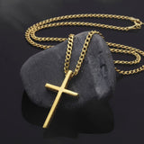 18K Solid Gold Byzantine Patterned Cross Pendants, Unisex 14K Jesus Cross Necklace, 10K Gold Religious Jewelry, Unique Gift For Father's Day