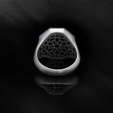 Sterling Silver Jesus Crucifix Rings, Religious Man Jewelry, Signet Christian Cross Rings, Unique Cross Bands, Unique Gift For Father's Day