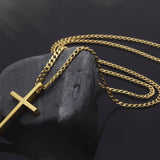 18K Solid Gold Byzantine Patterned Cross Pendants, Unisex 14K Jesus Cross Necklace, 10K Gold Religious Jewelry, Unique Gift For Father's Day