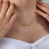 Custom Pet Name Necklace with Paw Print – Animal Lover Jewelry