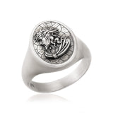 Sterling Silver Jesus Statement Ring, Jesus Christ Ring, Christian Jewelry, Gift For Fathers, Religious Rings, Unique Gift For Father's Day