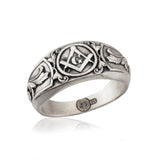 Master Mason Rings, Sterling Silver Masonic Ring, Statement Masons Ring, Freemason Rings, Signet Ring For Men, Unique Gift For Father's Day