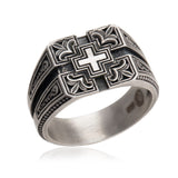 Sterling Silver Cross Ring for Men