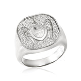 14K Gold St Michael The Archangel Ring, Saint Michael Commander Of The Army Of God, Religious Signet Man Ring, Unique Gift For Father's Day