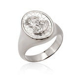 14K Solid Gold Jesus Statement Ring, 10K Gold Jesus Head Ring, Religious Catholic Mens Rings, Gift For Father, Unique Gift For Father's Day