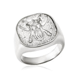 10K White Gold Custom Ring with Initial R