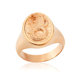14K Solid Gold Cobra Snake Ring, Gold Snake Rings for Men, 18K Unique Snake Ring, Men's Animal Statement Ring, Unique Gift For Father's Day