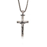 925 Sterling Silver Crucifix Necklace - Cross Necklace For Men