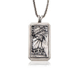Sterling Silver Jesus Cross Necklace For Men