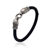 Silver Eagle Bracelet, Eagle Head Bracelet, American Eagle Bracelet, Mens Leather Bracelets, Gift For Fathers, Unique Gift For Father's Day