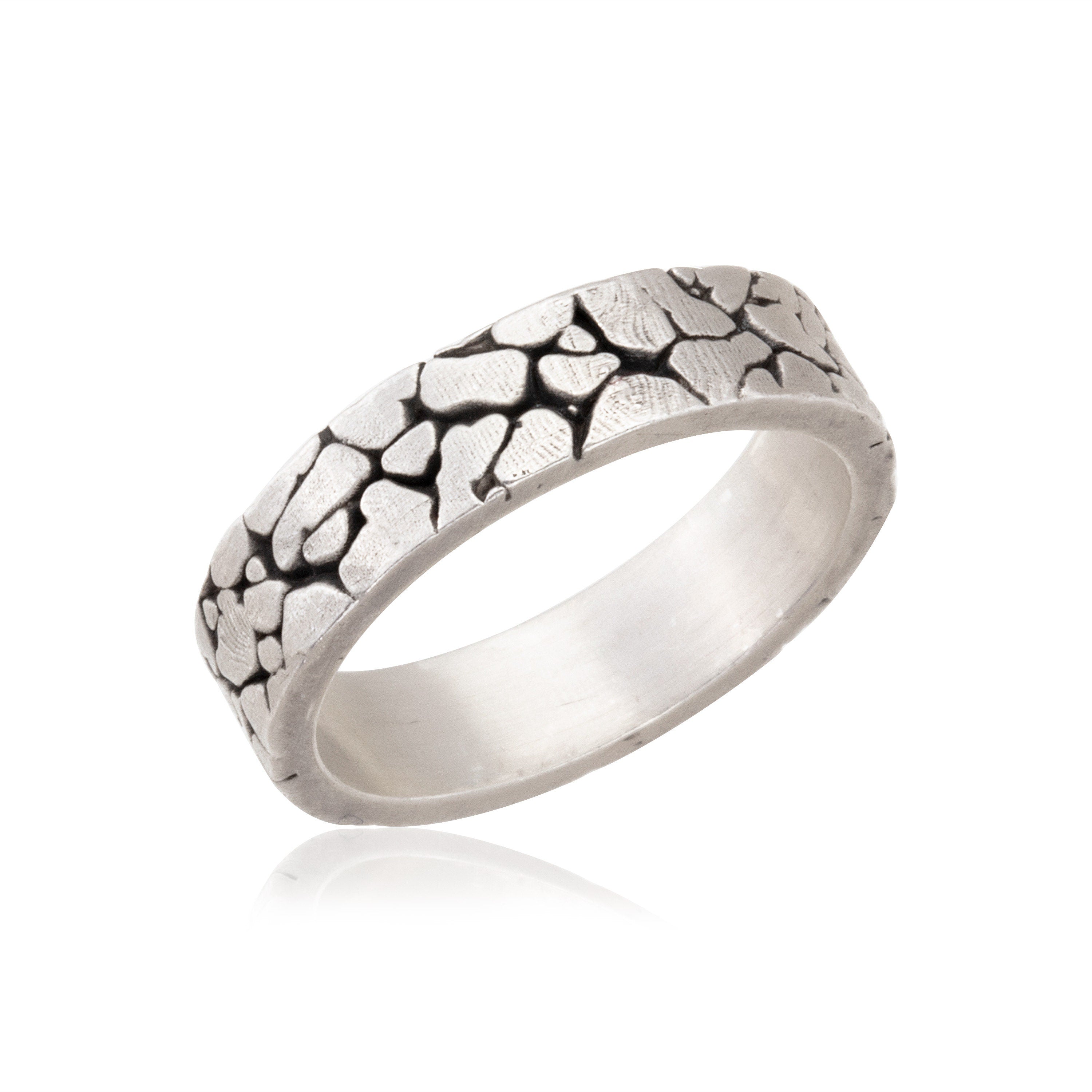 Silver Stylish Men Wedding Bands, Engagement Bands For Men, Fashion Men's Wedding Rings, Gifts For Boyfriends, Unique Gift For Father's Day