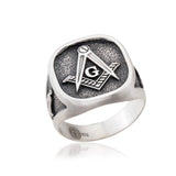 Master Mason Rings, Masonic Jewelry, Sterling Silver Signet Mason Ring, Men's Religious Gift, Freemason Rings, Unique Gift For Father's Day