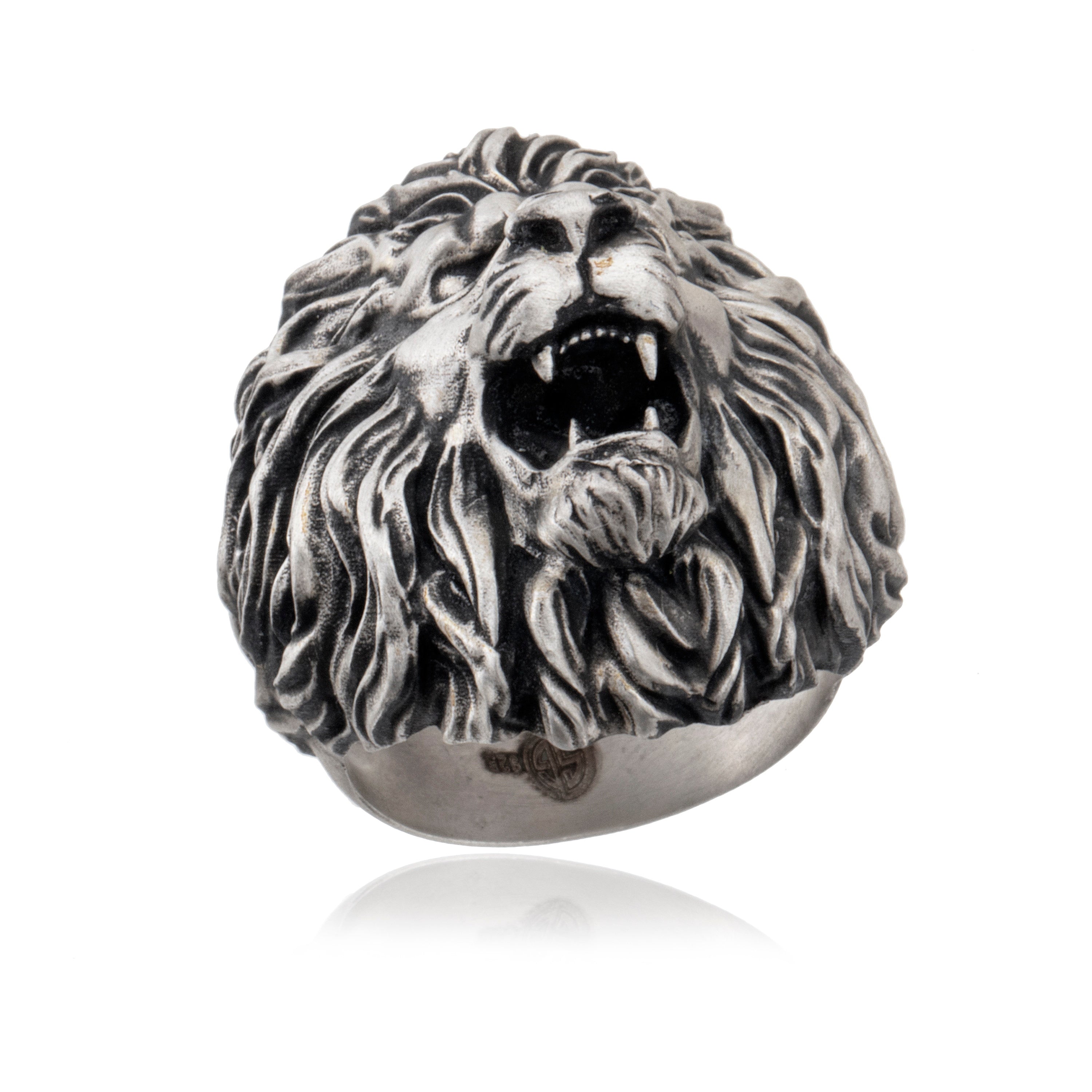 Silver Lion Rings, African Wild Lion Ring, Statement Rings For Men, Oxidized Animal Rings, Gift For Boyfriend, Unique Gift For Father's Day