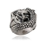 Sterling Silver Saint George Rings, Religious Jewelry For Men, St George Protect Us, Christian Statement Ring, Unique Gift For Father's Day