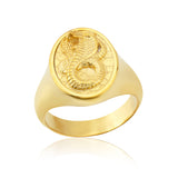 14K Solid Gold Cobra Snake Ring, Gold Snake Rings for Men, 18K Unique Snake Ring, Men's Animal Statement Ring, Unique Gift For Father's Day