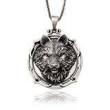 Wild Wolf Necklaces, Sterling Silver Wolf Pendants, Animal Necklace For Mens, Gift For Man, Gift For Father's, Unique Gift For Father's Day