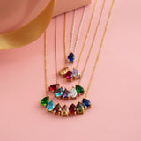 Pear Shaped Birthstone Necklace