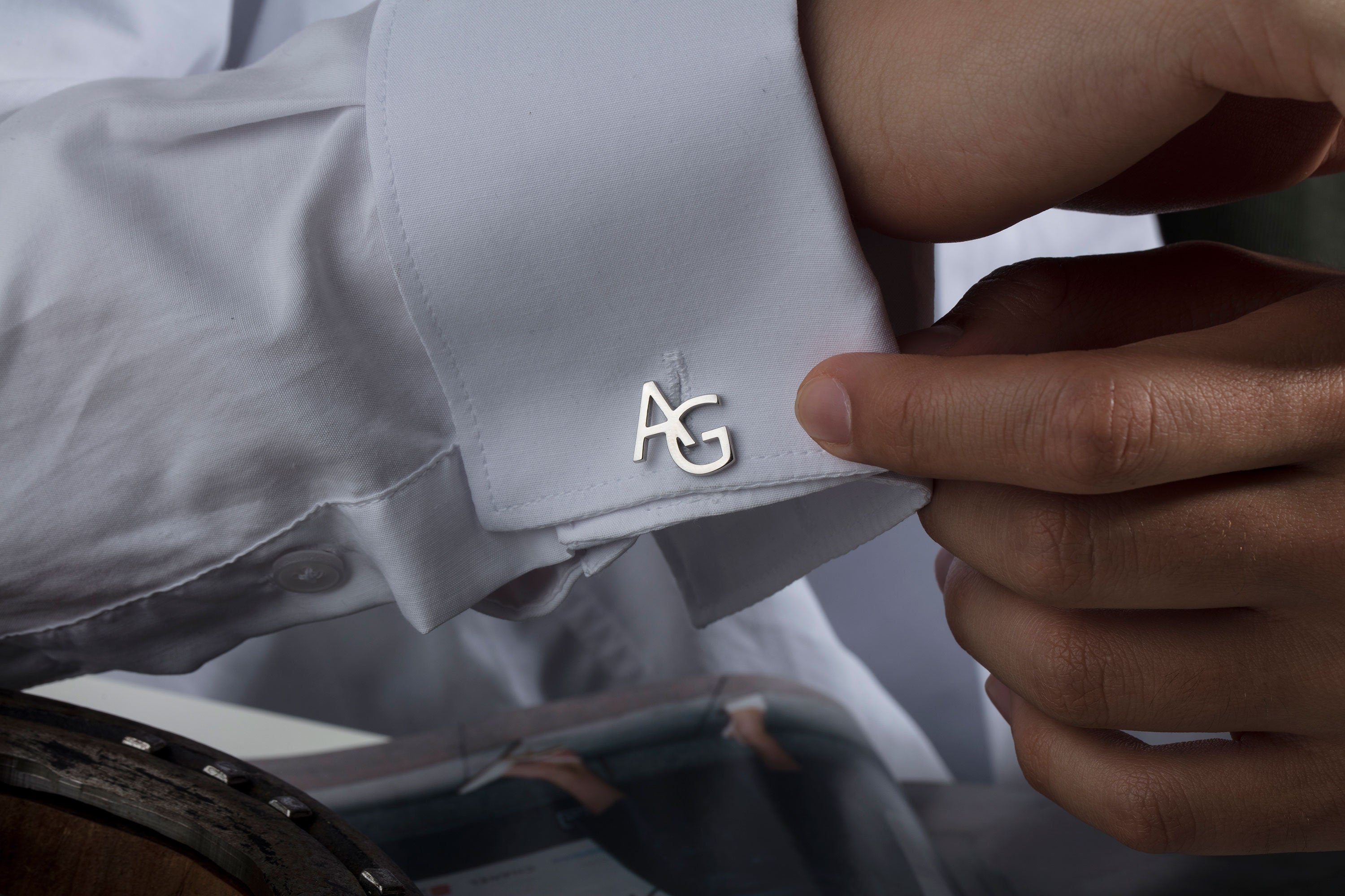 Silver Name Initial Cufflinks For Men, 14K Gold Letter Cufflink, Cufflink For Groom, Personalized Gift For Men, Unique Gift For Father's Day