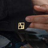 Sterling Silver Initial Cufflinks For Men, 14K Gold Name Letter Cufflinks, Personalized Birthday Gifts For Men, Unique Gift For Father's Day