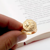 Solid Gold Lion Head Rings, 14K Gold Wild Lion Signet Ring, Gifts For Fathers, Animal Statement Rings For Men, Unique Gift For Father's Day